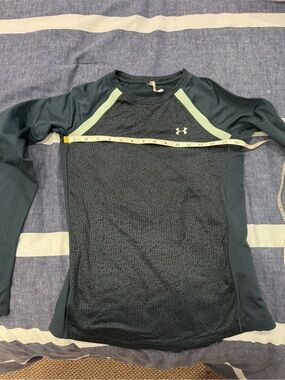 Under Armour Black & Mint Long Sleeve Performance Shirt